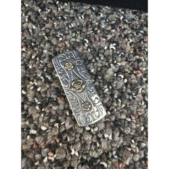 Sterling Silver and Gold Money Clip Handmade Money Clip - Picture 4 of 4